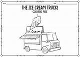 Coloring Ice Cream Pages Truck Printable Worksheets Math Wars Star Worksheeto Via sketch template