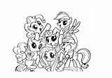 Pony Coloring Crusaders Cutie Mark Pages Little Getcolorings Fim Mlp sketch template