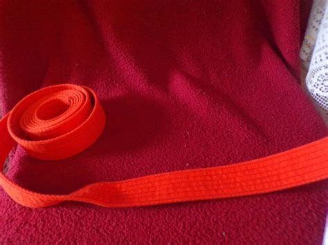 Karate Ranking Belt Orange Size 1 83 Long Ebay