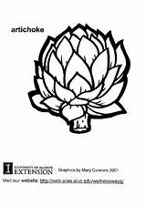 Artichoke Coloring Large sketch template