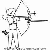 Arco Tiro Bersaglio Archery sketch template