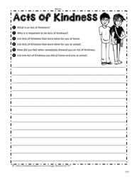kindness worksheets worksheets