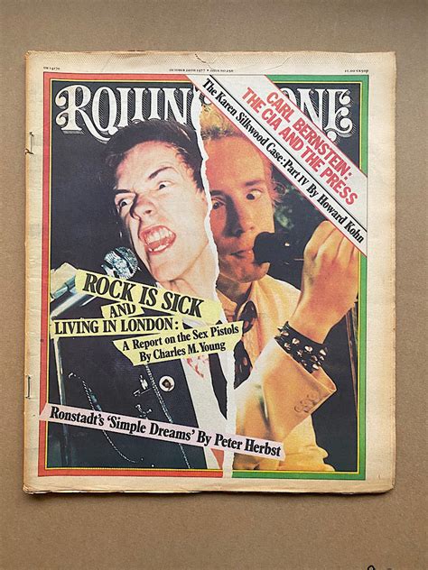 Sex Pistols Rolling Stone No 250 Magazine October 20 1977