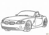 Bmw M3 Coloring Pages Z4 Cabriolet Car Getcolorings sketch template