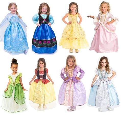 princess party  dress set princess costume kids disney princess dresses princess dress