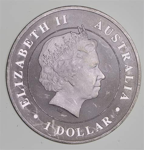australia  dollar  oz silver coin  fine rare property room