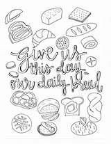 Bread Daily Give Coloring sketch template