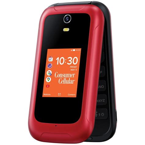 Consumer Cellular Iris 8gb Red Flip Phone