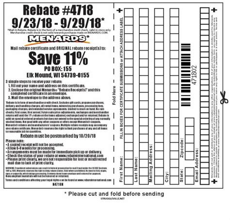 menards  rebate  purchases       printable form