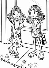 Coloring Groovy Pages Girl Printable Kids sketch template