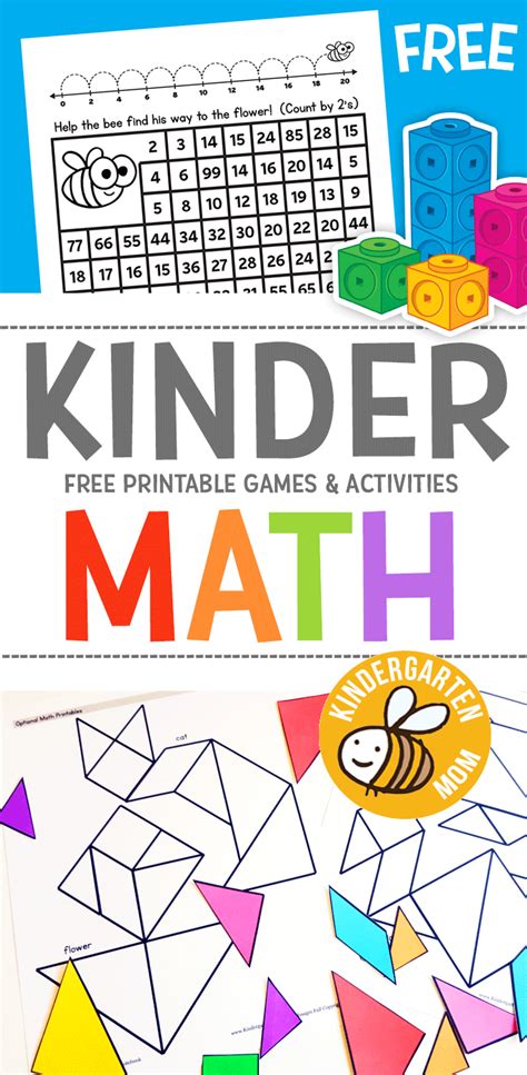 kindergarten math printables kindergarten mom