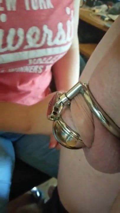 lock up in small chastity device bdsm porn 2c xhamster