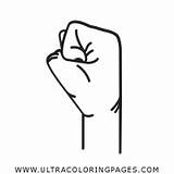 Pugno Fist Stampare Ultracoloringpages sketch template