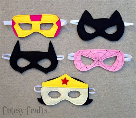 girl felt superhero mask templates cutesy crafts