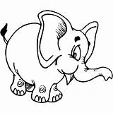 Coloring Elephant Chibi Netart sketch template