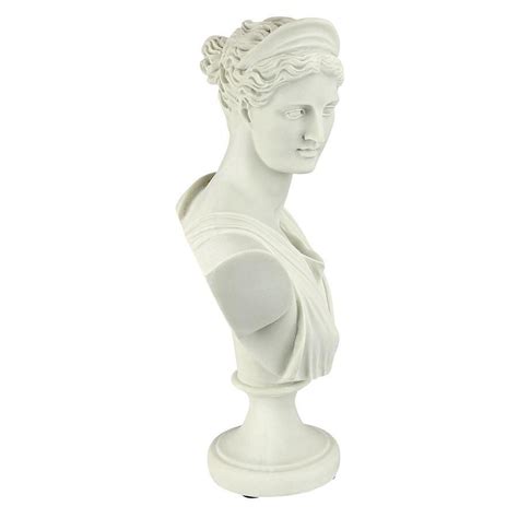 Greek Diana Of Versailles Bonded Marble 12 5 Sculptural Bust By Artist