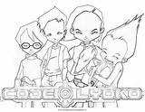 Lyoko Code Pages Coloring Color sketch template