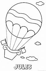 Luchtballon Naam sketch template