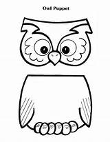 Puppets Owls sketch template
