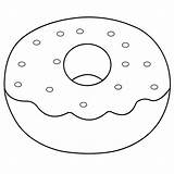 Doughnut sketch template