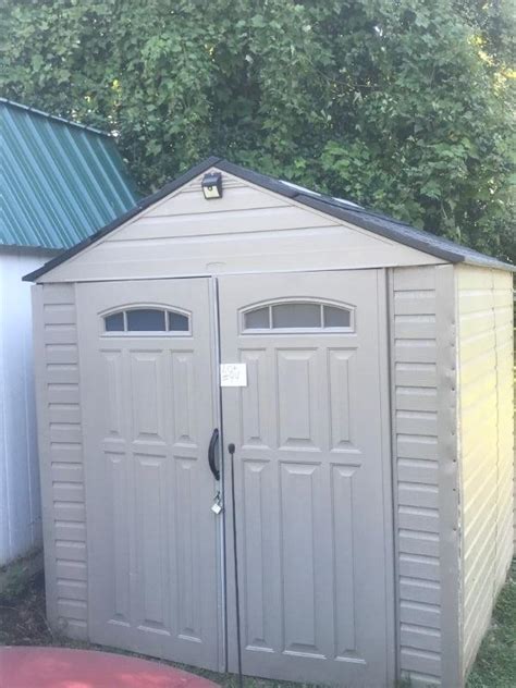 lot  rubbermaid storage shed estatesalesorg