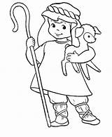 Shepherd Coloring David Boy Pages Good Shepherds Kids Christmas Lamb God Jesus Angels Boys Cute Sheep Color Colouring His Clipart sketch template