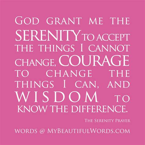 beautiful words  serenity prayer