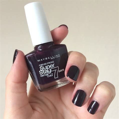 maybelline superstay  day nail colour extreme blackcurrant beauty