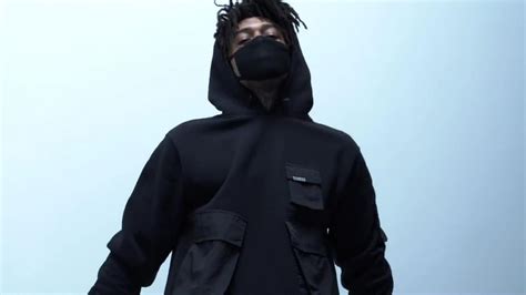 Stüssy Black Hoodie Worn By Scarlxrd In His Video C V Freestyle