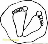 Feet Coloring Footprint Pages Footprints Baby Foot Color Drawing Sand Printable Kids Clipart Dinosaur Line Super Sheet Getcolorings Interesting Library sketch template