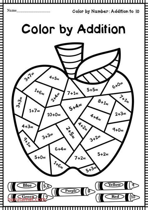 printable math coloring worksheets