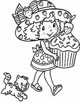 Coloring Strawberry Shortcake Pages Printable Print sketch template