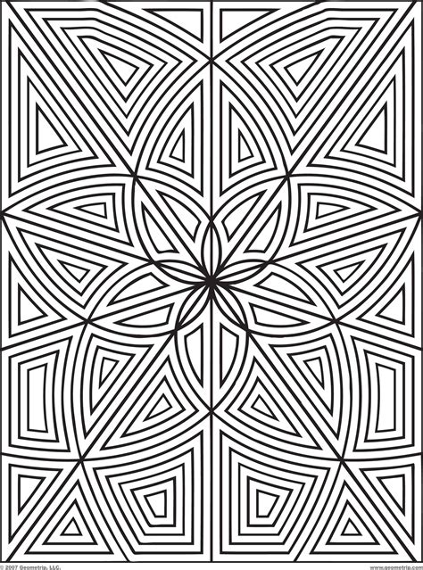 kaleidoscope coloring pages  adults coloring home
