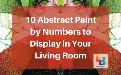 abstract paint  numbers  display   living room ledgebay