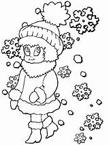 Winter Coloring Pages Girl1 Girl sketch template