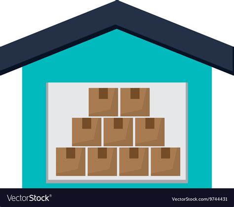 warehouse goods storage icon royalty  vector image