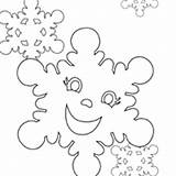 Coloring Winter Pages Snowflake Surfnetkids Next sketch template