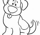 Dog Hot Coloring Pages Simple Getcolorings Print sketch template