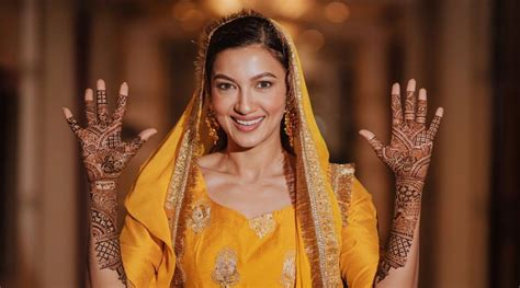 gauahar khan is beaming with joy in her mehendi pictures television