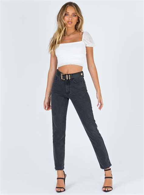 City Lights Crop Top White Eco In 2022 Crop Tops Spring Outfits