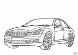 Mercedes Benz Coloring Class Pages Drawing Printable Cars Truck Super Color sketch template