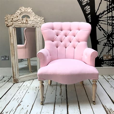 rose pale pink armchair napoleonrockefeller vintage  retro