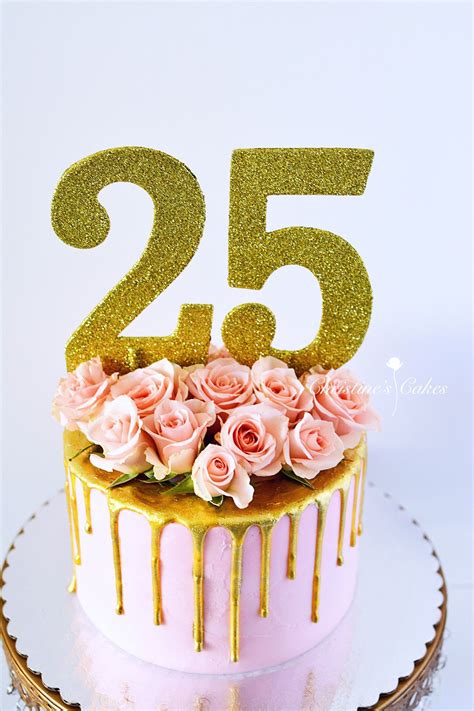 25th birthday cake ideas for her birthday messages