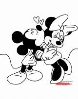 Mickey Mouse Coloring Minnie Pages Valentine Friends Drawing Kissing Printable Clipart Disney Color Book Getdrawings Head Being Face Getcolorings Popular sketch template
