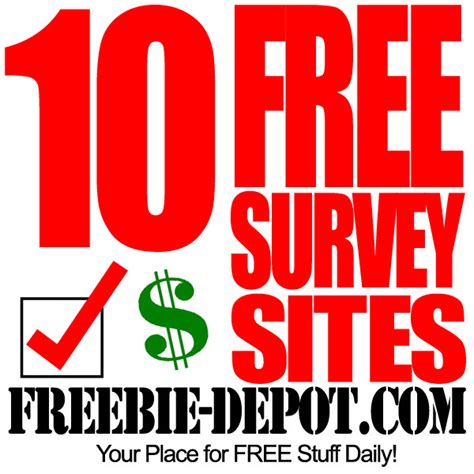 top   survey sites  money  home freebie depot
