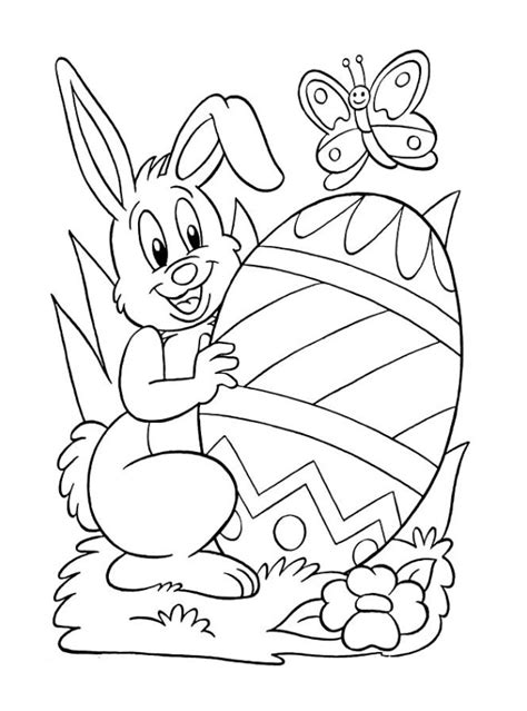 happy easter bunny egg coloring pages preschool crafts