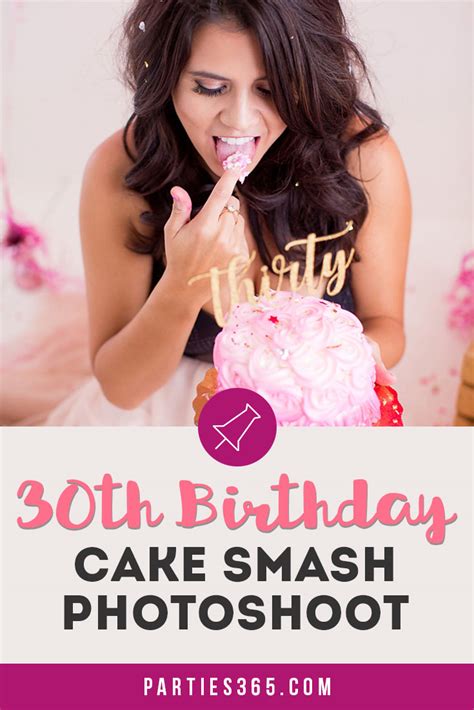 Stunning 30th Birthday Cake Smash Photoshoot Parties365