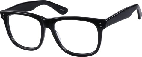 black classic black square eyeglasses and sunglasses 6388 zenni