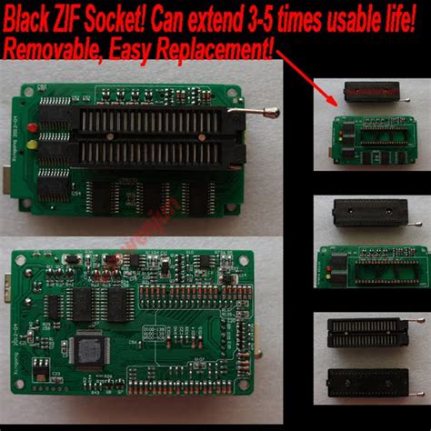 tla usb universal programmer black socket eeprom spi flash gal avr mcu pic ebay