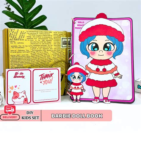 usa fast shipping paper play barbie book cute barbie activity book